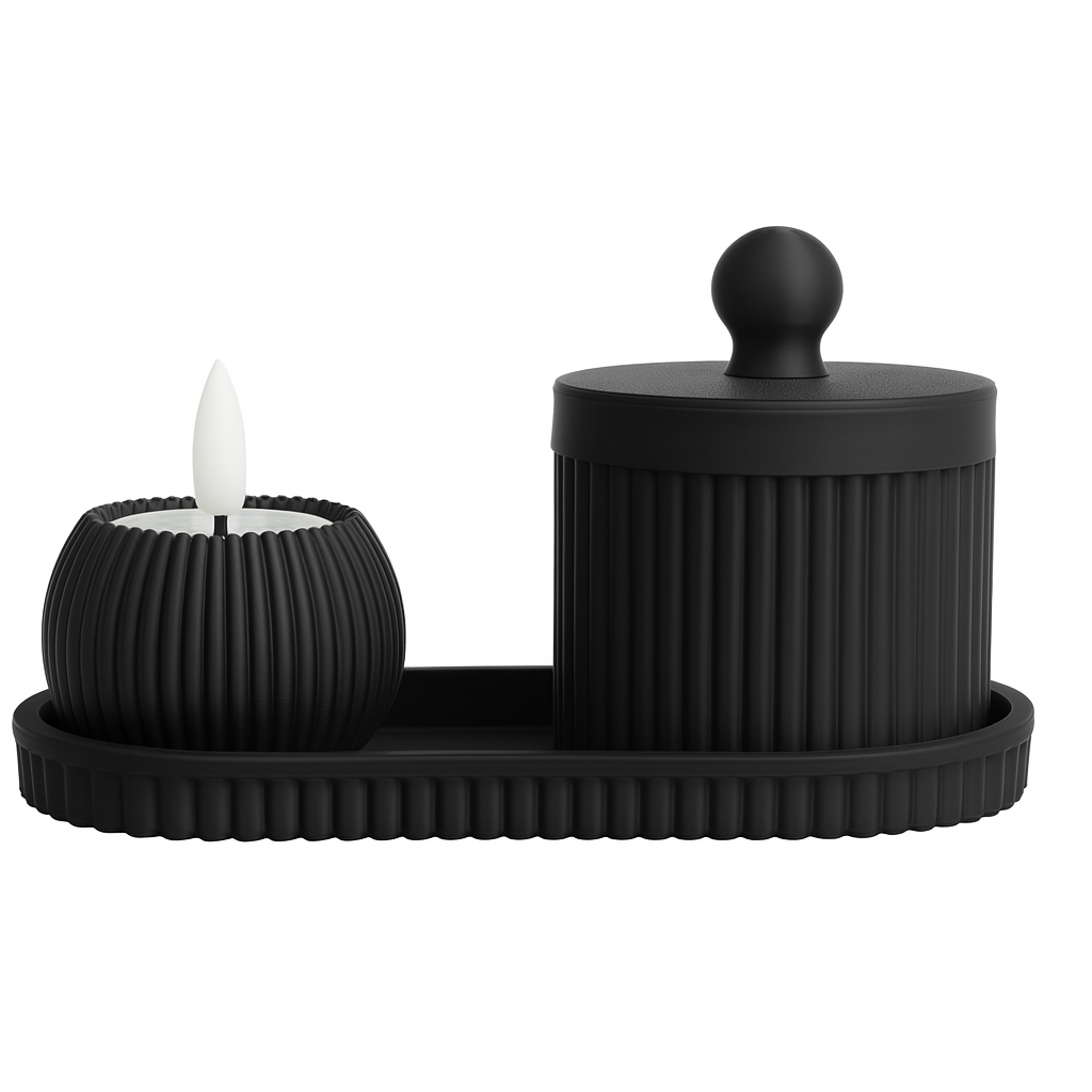 Ora Noir – Covered Bathroom Vessel on Tray